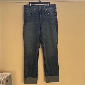 Silver Jeans Blue Ankle Cropped Denim